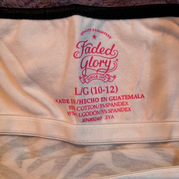 Faded Glory Girls zebra stripe spaghetti strap top - Picture 3 of 3